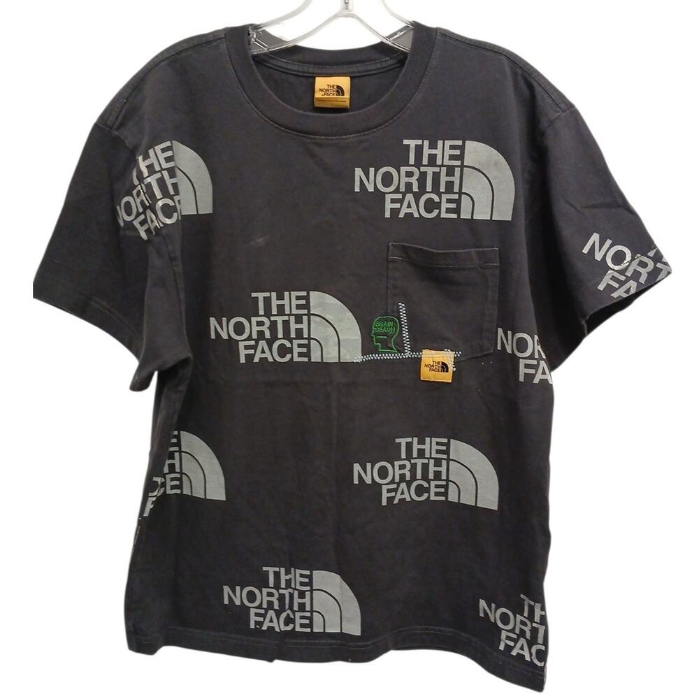 The North Face Brain Dead Collab Collectible T-shirt Sz M Black Skull Embroider